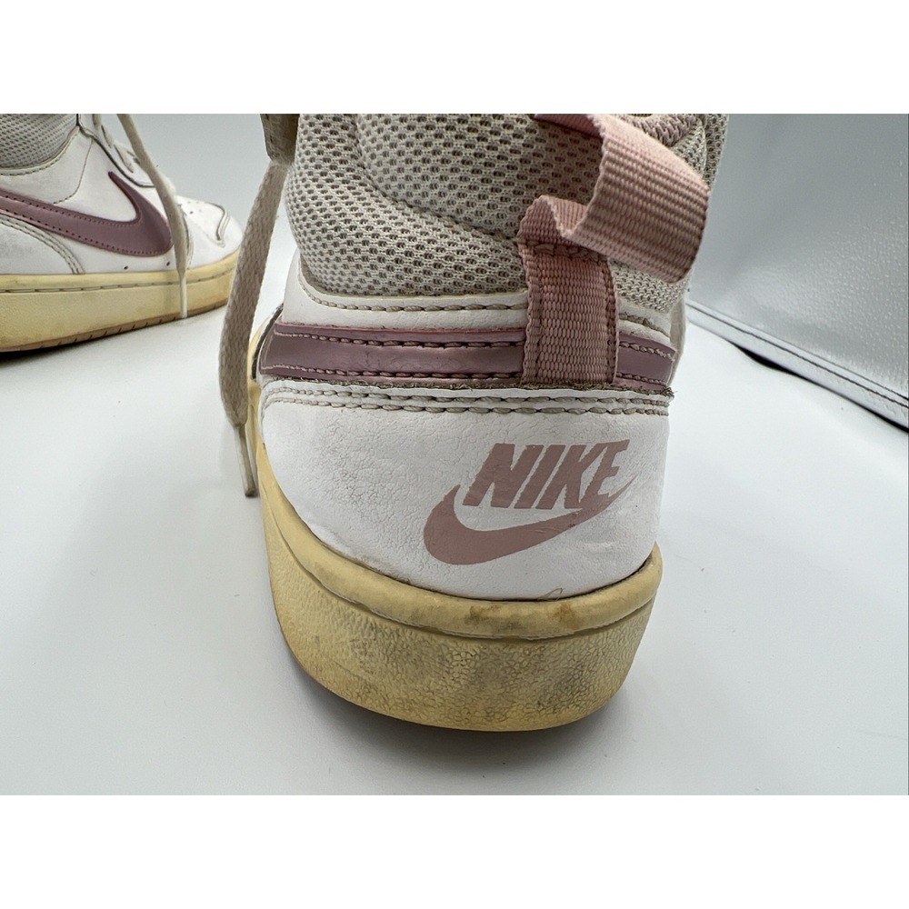 Nike Court‎ Borough Mid White Pink Glaze Shoes CD7782-105 4.5Y - Picture 10 of 11